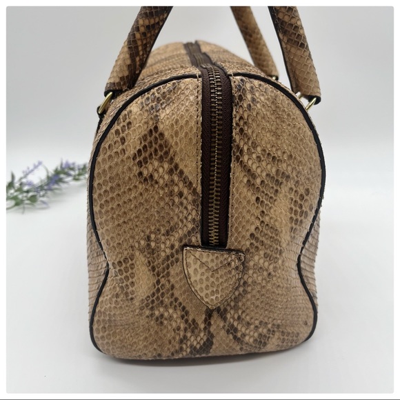 J&M DAVIDSON Python Boston Bag - Picture 10 of 17